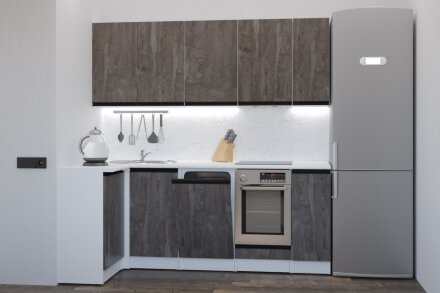 Кухонный гарнитур Ноктюрн прайм, 110х200 см 