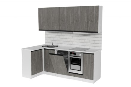 Кухонный гарнитур Ноктюрн прайм, 110х200 см 