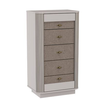 Комод 5 ящиков Фантазия, Кашемир патина 